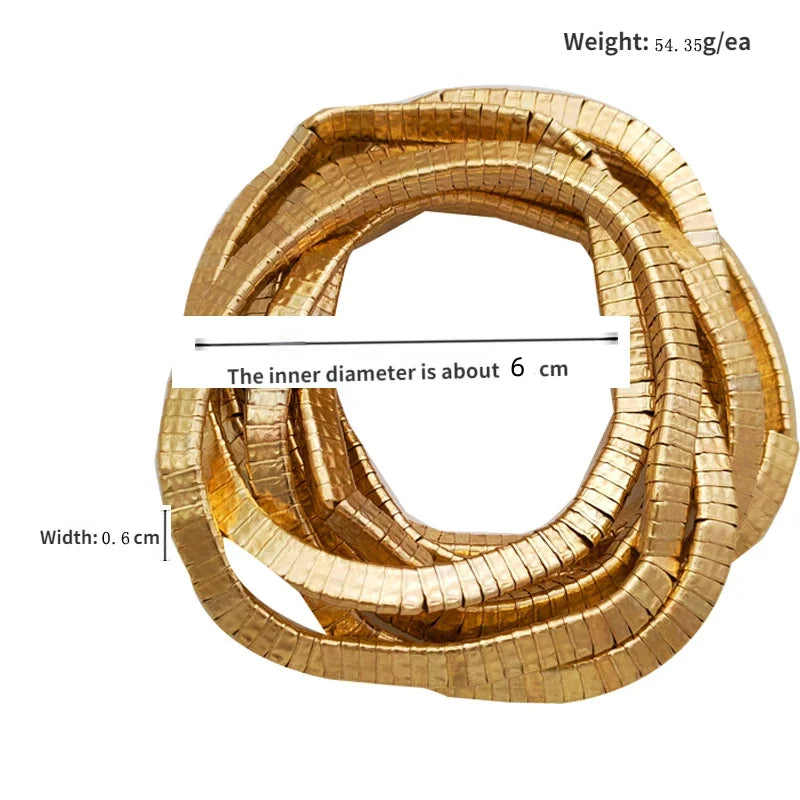 Modern Jewelry Popular Design Multi Layers Metal Stretch Bracelets For Women Party Gifts Fine Accessories 2024 Trend New