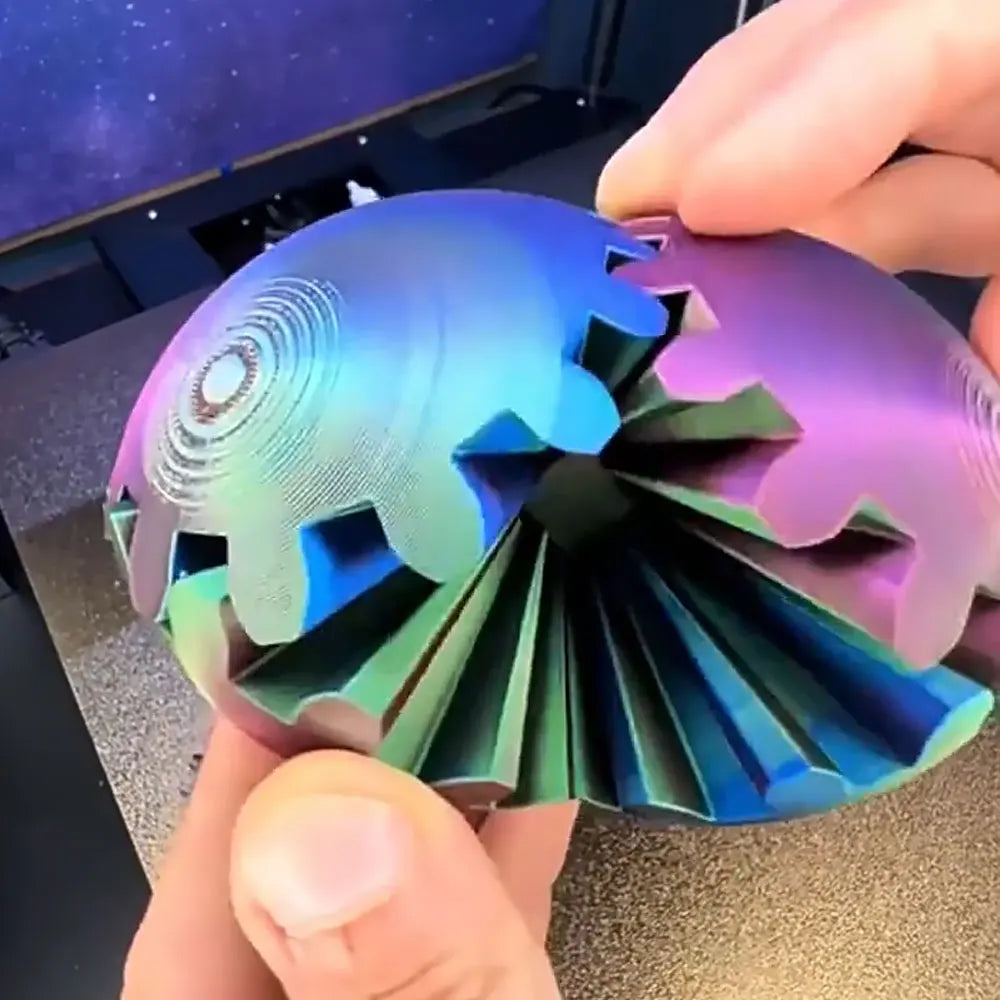 3D Printed Gear Ball Rotating Toy Desktop Decorative Model Ornaments Boys Birthday Gift New Hottest Fidget Item