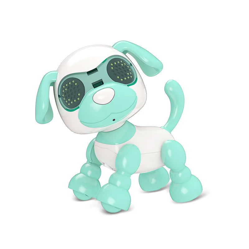 Smart Robot Pet Dog Talk Toy Interactive Smart Puppy Robot Dog Electronic LED Eye Sound Recording Singing Sleep Kids Gift