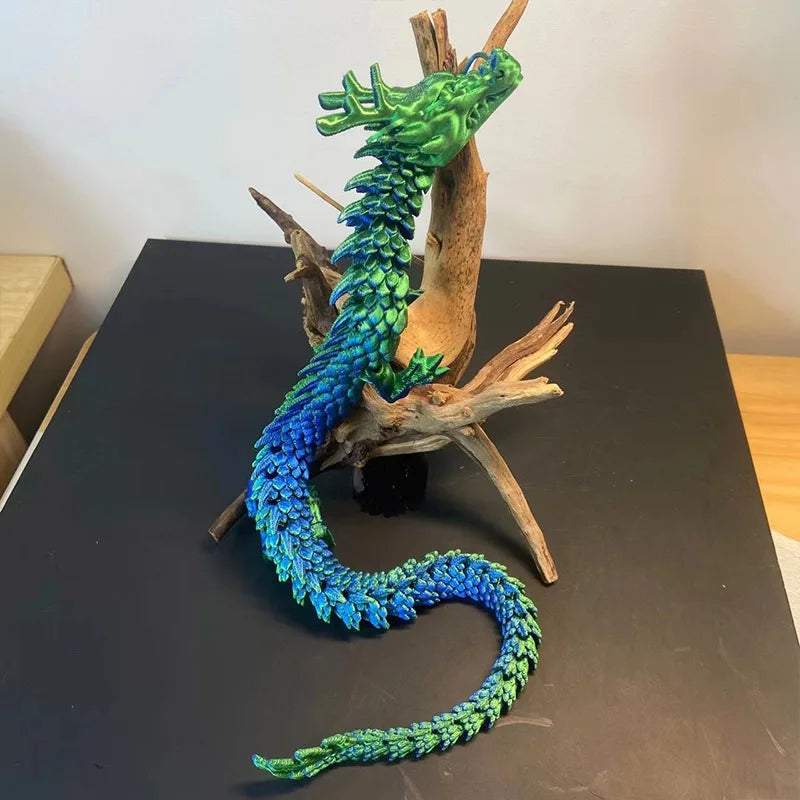 3D Printed Gem Dragon Egg Rotatable Articulated Dragons Toys Desktop Craft Ornament Gifts for Kids Office Home Table Decor