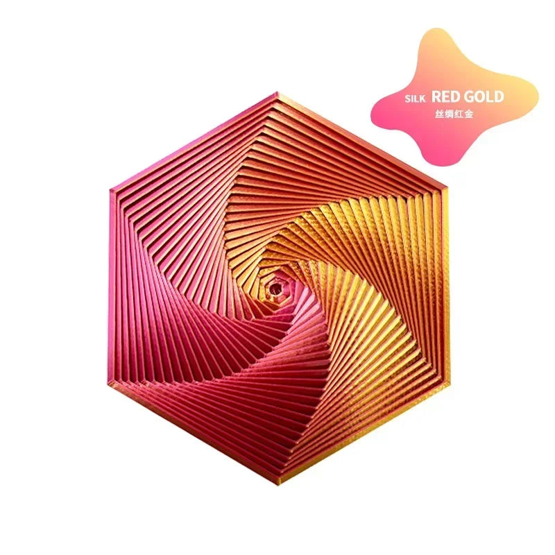 3D Printed Fractal Fidget Hexagon 7cm Portable Playing Sensory Anti-stress Toy Desktop Ornament Kid Toy Visual Toys