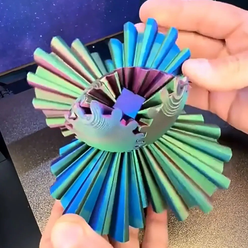 3D Printed Gear Ball Rotating Toy Desktop Decorative Model Ornaments Boys Birthday Gift New Hottest Fidget Item