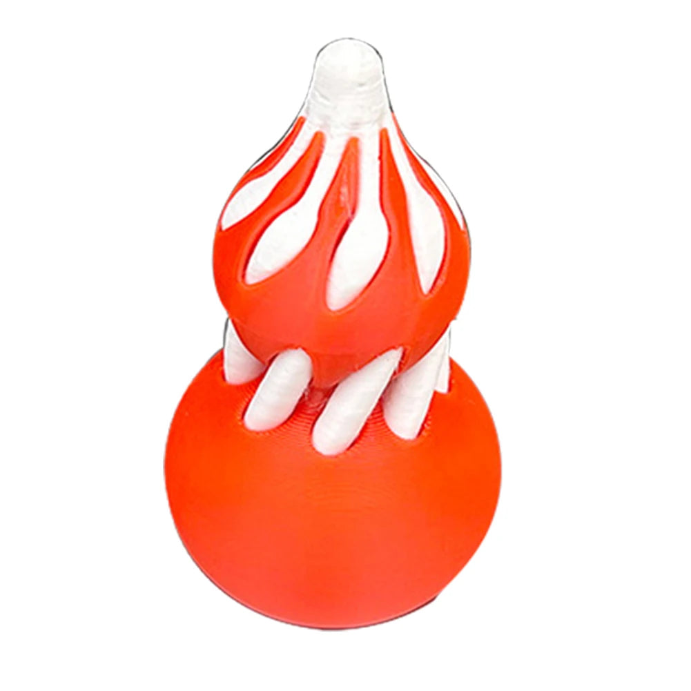 3D Printed Spiral Gourd Toy Impossible Pyramid Passthrough Sculpture Pass Through Pyramid Toy Mini Vortex Thread Illusion