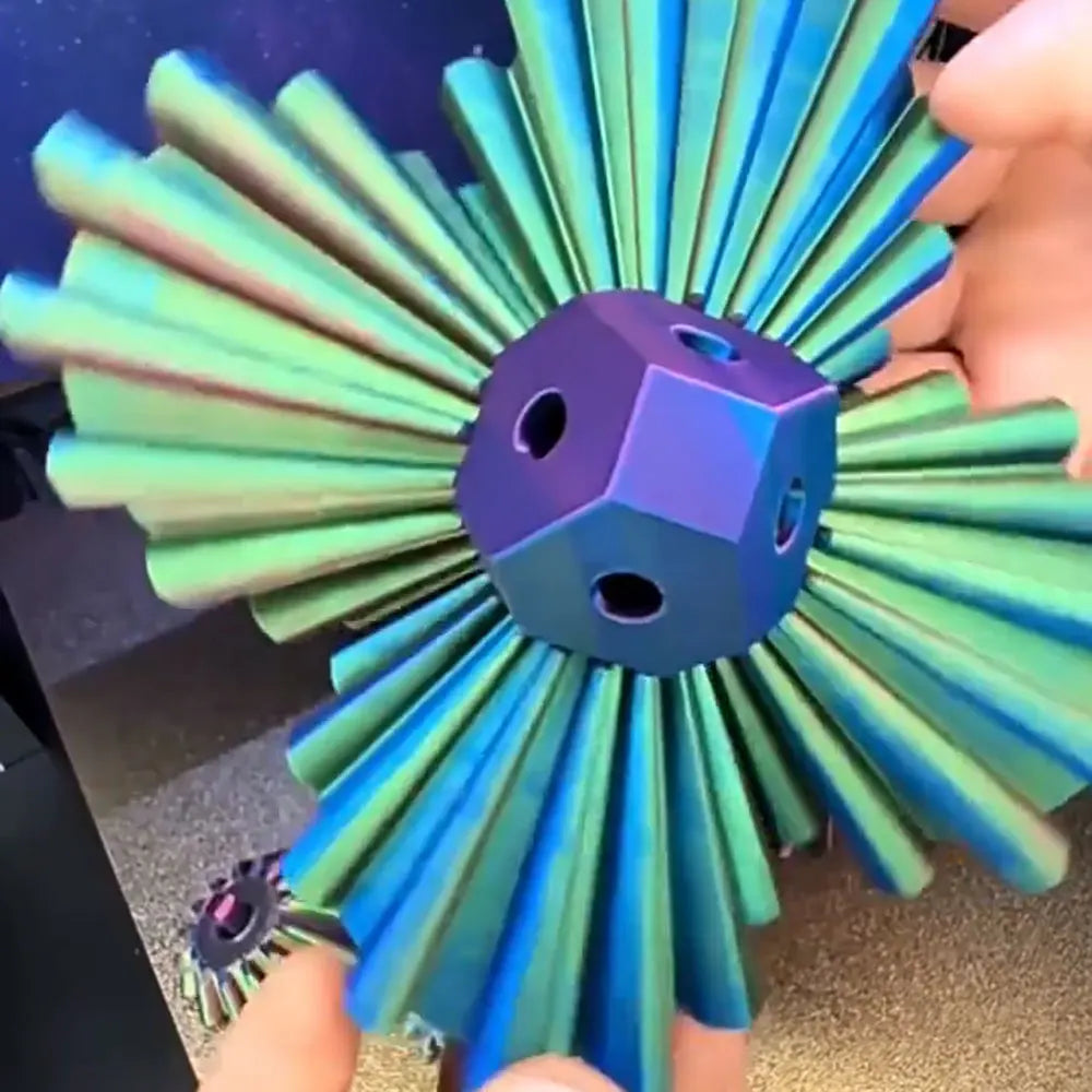 3D Printed Gear Ball Rotating Toy Desktop Decorative Model Ornaments Boys Birthday Gift New Hottest Fidget Item