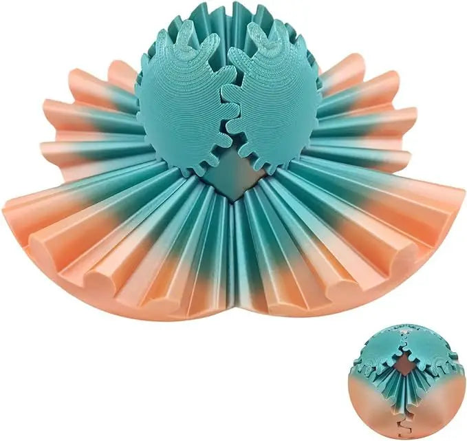 3D Printed Gear Ball Spin Ball Cube Fidget Toy Ball Fidget Toy Gear Toy for Stress and Anxiety Relaxing Gear Sphere