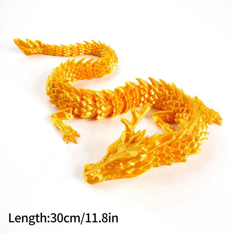 3D Printed Gem Dragon Egg Rotatable Articulated Dragons Toys Desktop Craft Ornament Gifts for Kids Office Home Table Decor