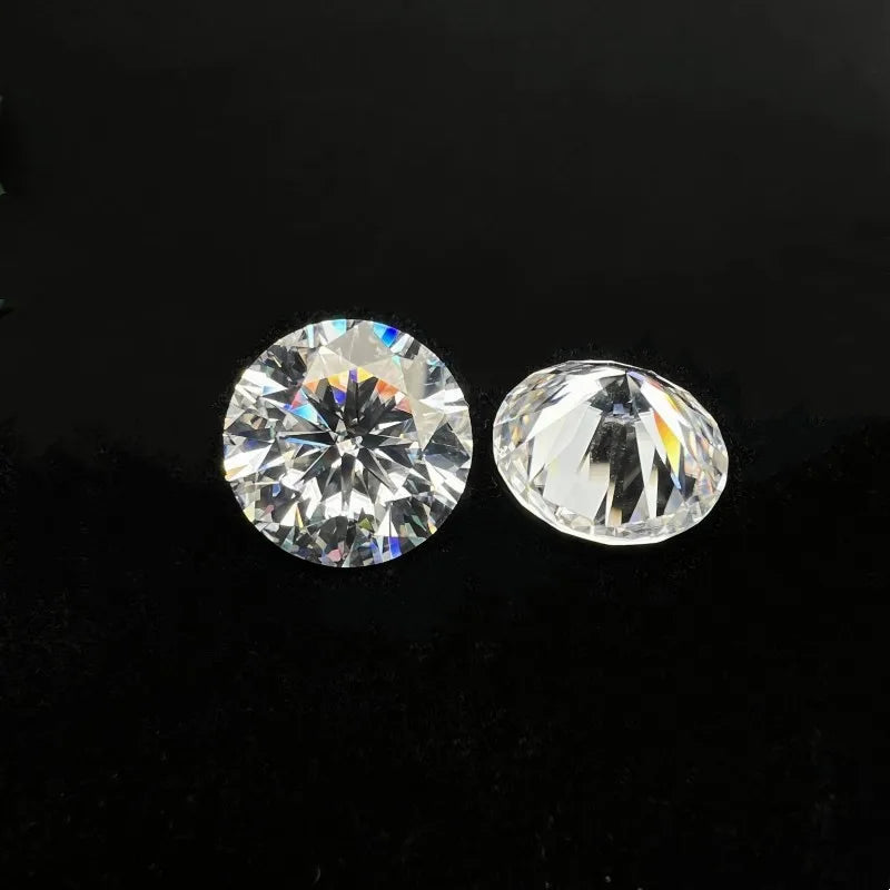 [ New EU Quality ]  With GRA 1CT Small Size Moissanite Loose Stone Hand Cutting D Color 0.7mm-14mm Certified Moissanite Diamond