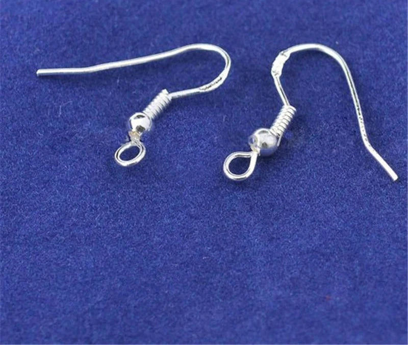 18mm Bulk 1000Pcs 925 Sterling Silver Jewelry Part Ear Hoop Connection Component Accessories Handmade Original Ear Clasp