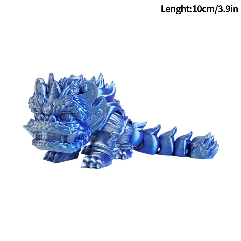 3D Printed Dragon Flexible Movable Dragons with Wings Creative Bee Toys Rotatable Articulated Dragon 3d Printed Figures
 Decor