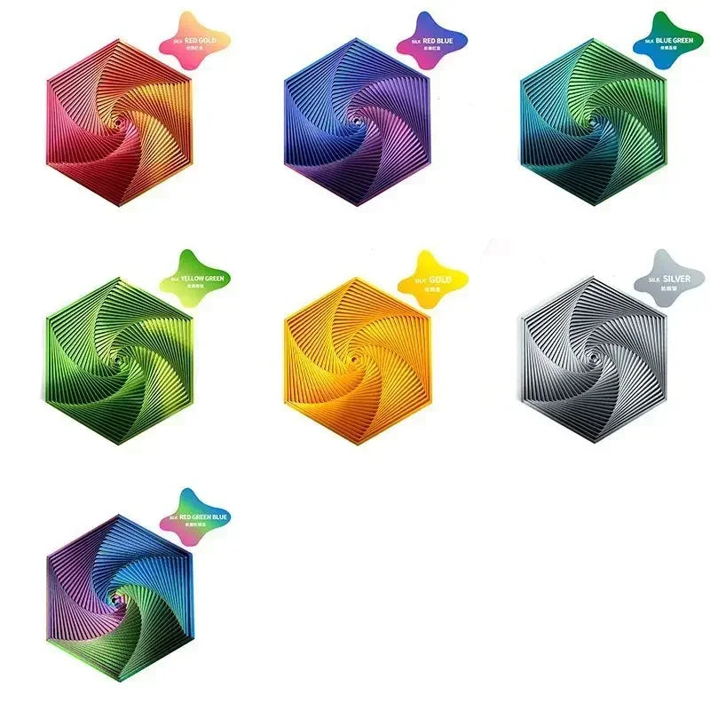 3D Printed Fractal Fidget Hexagon 7cm Portable Playing Sensory Anti-stress Toy Desktop Ornament Kid Toy Visual Toys