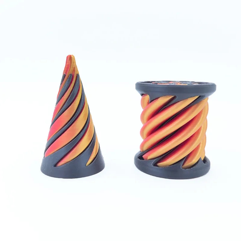 3D Printed Spiral Cone Toy Impossible Pyramid Passthrough Sculpture Pass Through Pyramid Fidget Toy Mini Decorative Ornaments