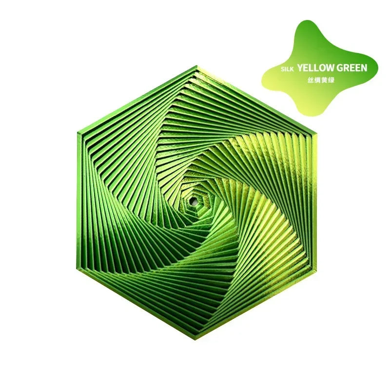 3D Printed Fractal Fidget Hexagon 7cm Portable Playing Sensory Anti-stress Toy Desktop Ornament Kid Toy Visual Toys