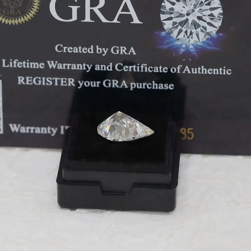 [ Full Size 0.1-20ct ] D Color VVS1 GRA Pear Cut Moissanite Loose Stone Wholesale Lab Grown Super White  Moissanite Diamonds