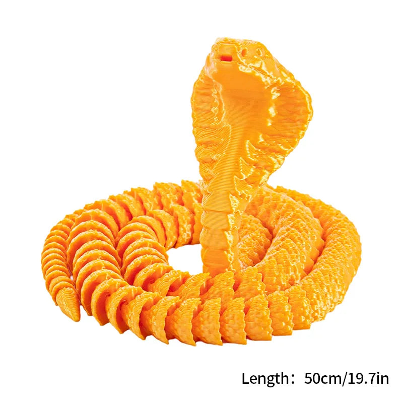 3D Printed Models Spider Octopus Snake Figurine Movable Joint Simulation Toys Creative Desktop Ornaments Toy Colorful Crafts