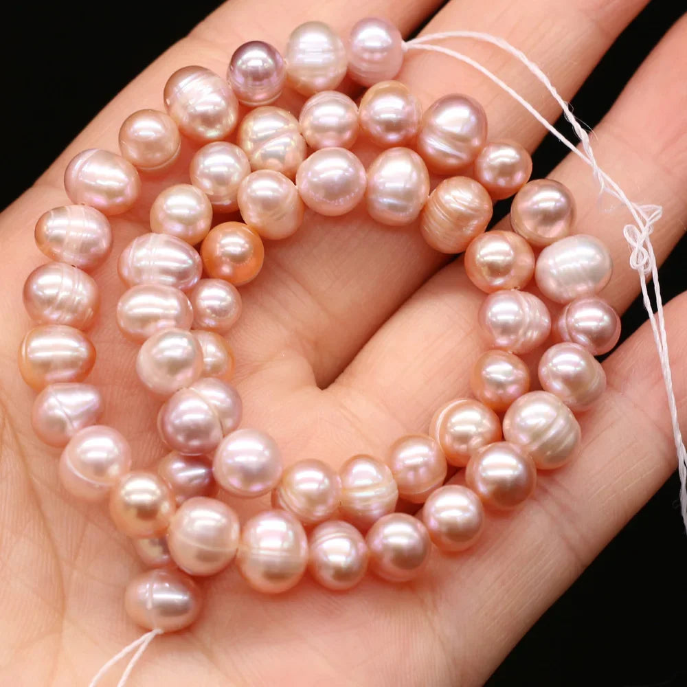 100% Natural Freshwater Pearl Beads Fine pearls Punch Loose Beads For DIY Women Elegant Bracelet Necklace Earring Jewelry Making