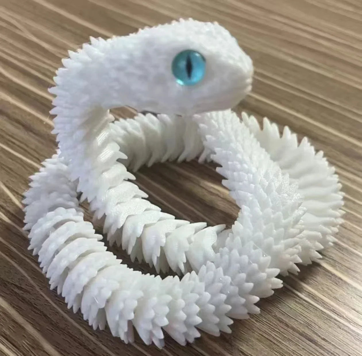 3D Printed Snake Rotatable Joints Snake Figurines Home Office Desktop Crafts Ornament Creative Home Garden Landscape DIY Animal