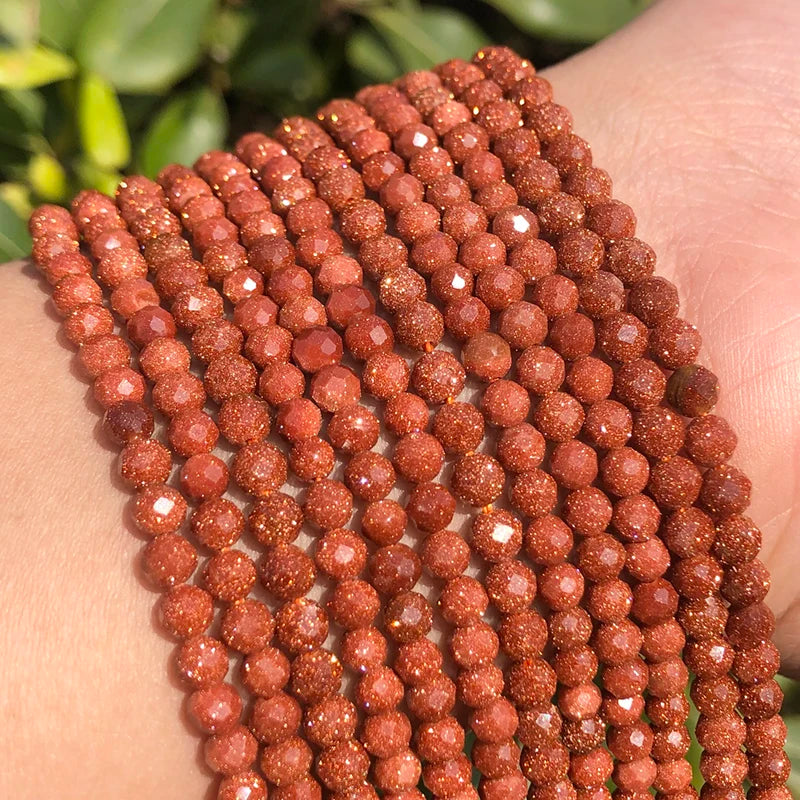 Natural Small Faceted 2mm 3mm 4mm Stone Beads Zircon Round Lapis Lazuli Red ruby Aquamarines Beads For DIY Jewelry Making 15''