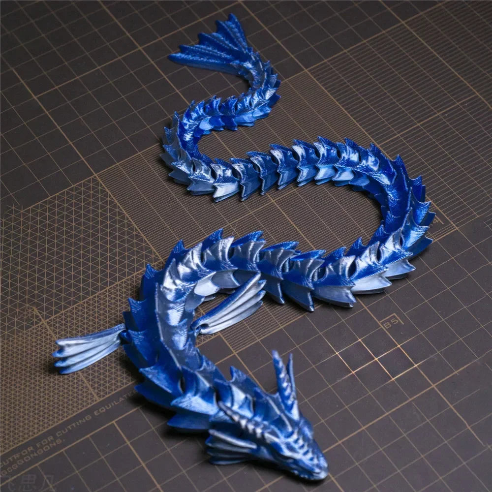 3D Print 45cm Sea Dragon Model Mythical Dragon Desktop Decorations Multi-Articulated Activity Models Home Decorations