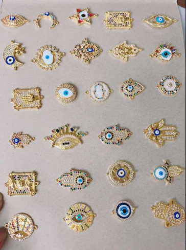 Evil eye enamel  pendant