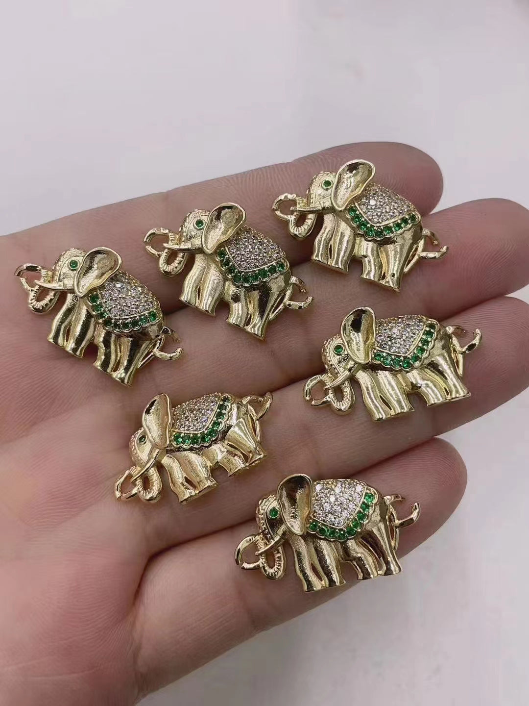 Animal with cubic zirconia pendant