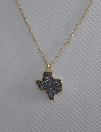 Fashion Western Jewelry Cowgirl Druzy Choker Texas Necklace Rangers Charm for jewelry